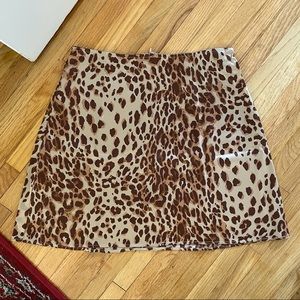 Reformation Benson Silk Mini Skirt